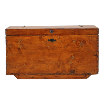 Antique wooden chest czechoslovakia