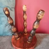 Tabouret pieds tournés