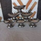 Set of 6 stainless steel ice cream cups