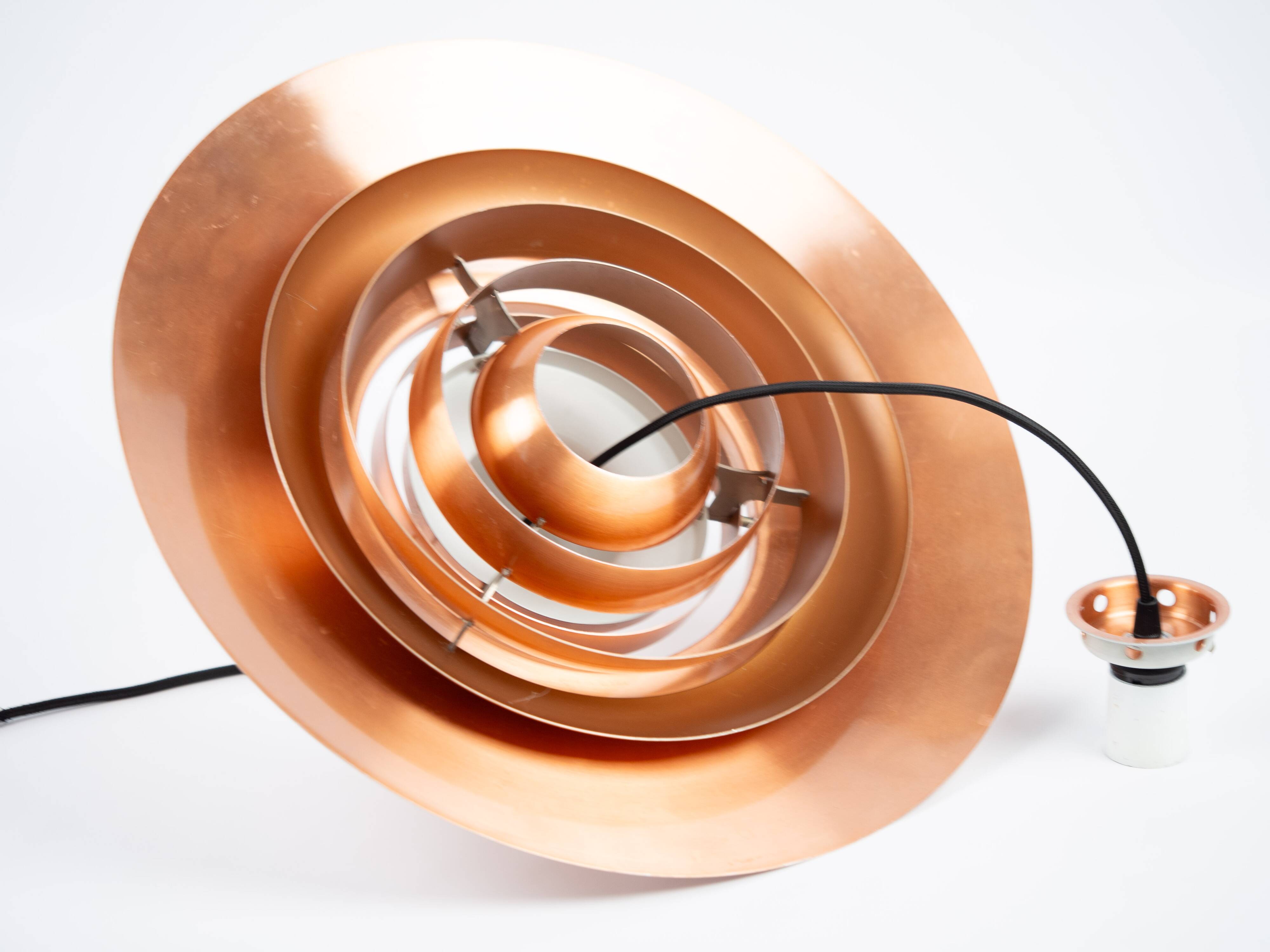 Danish vintage P376 pendant lamp by Fabricius and Kastholm. Nordisk Solar,