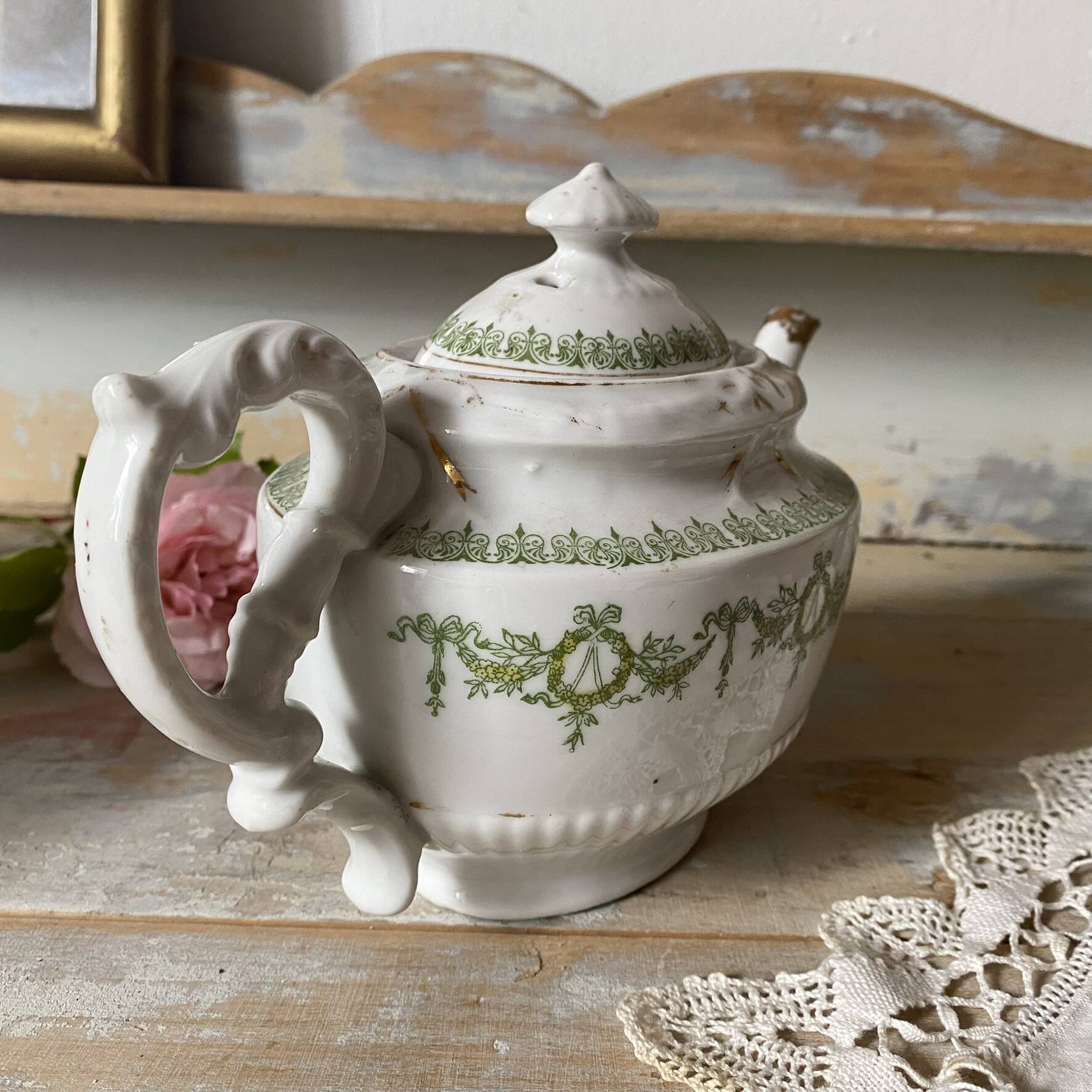 English porcelain teapot