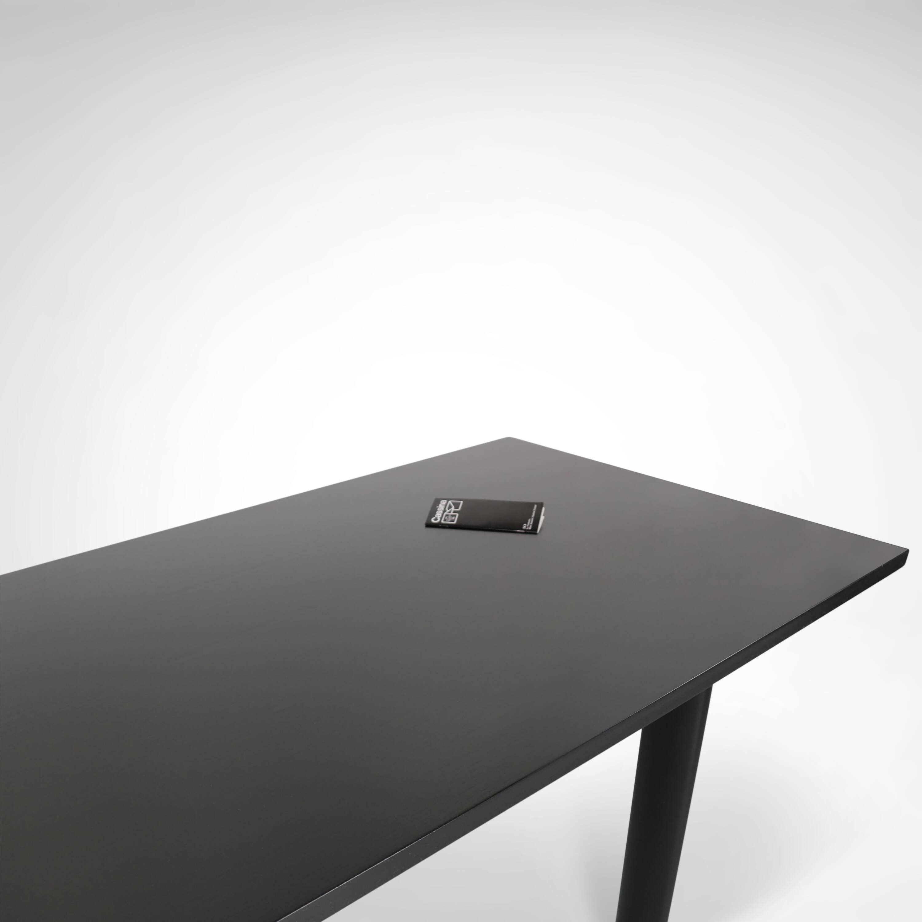 Early LC6 steel and wood dining table by Le Corbusier et al. for Cassina