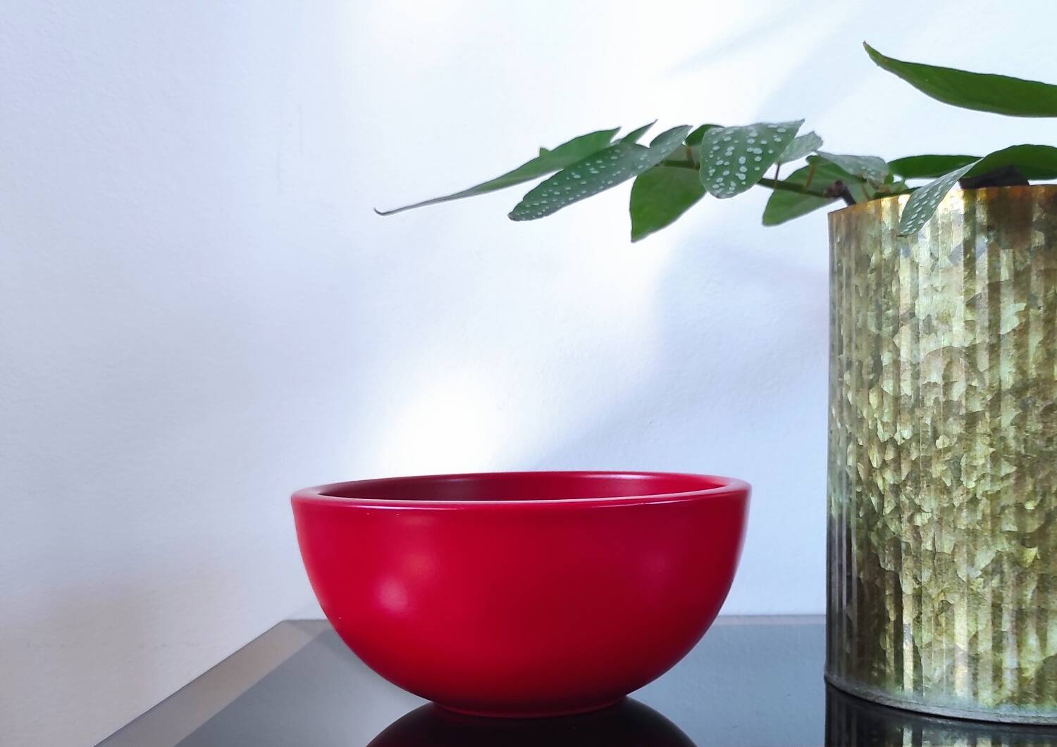 Vintage red ceramic bowl/cup - Made in Germany (1970s)