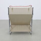 2x vintage lounge chair in chrome, 1970s new cussions