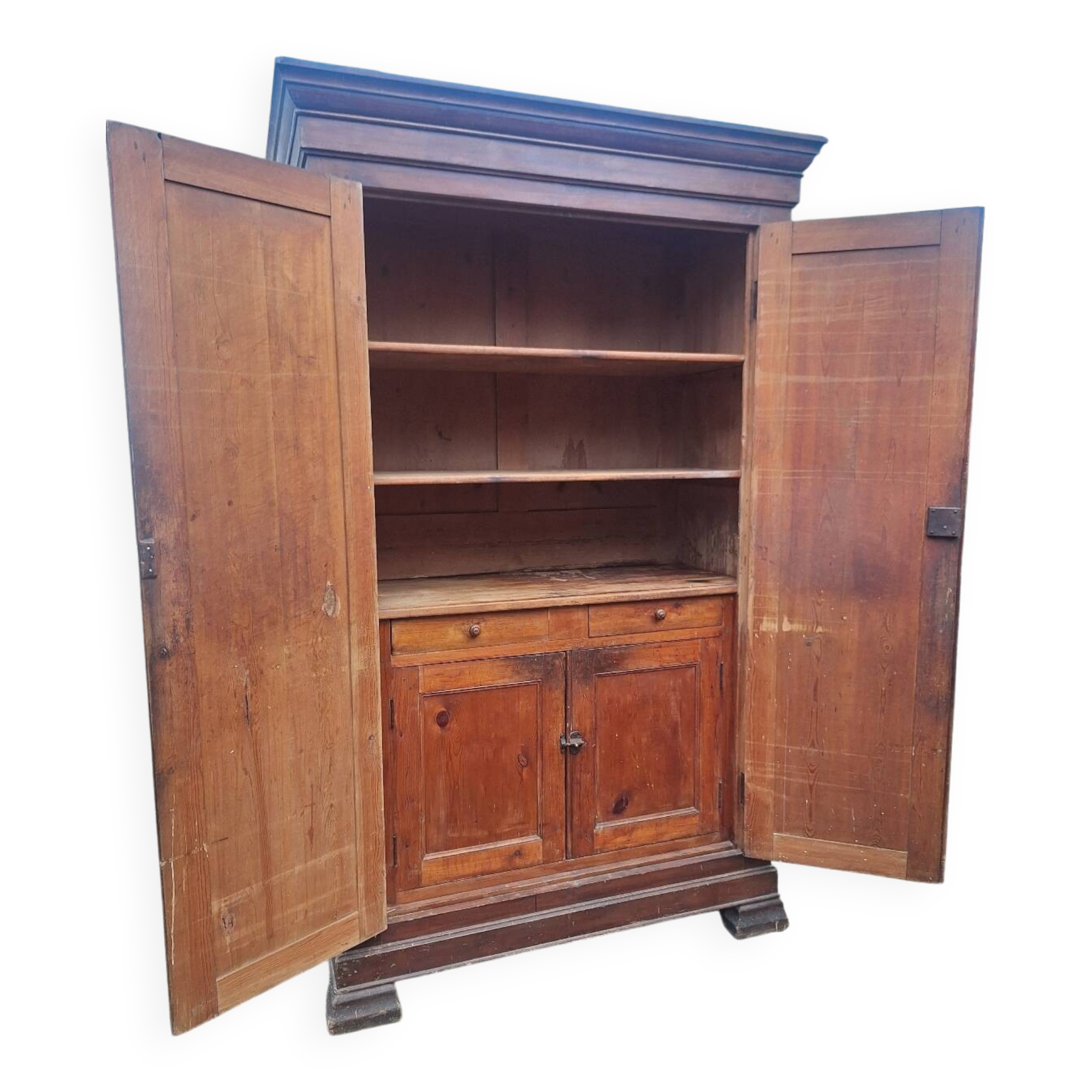 Pine wardrobe, France 19th century.