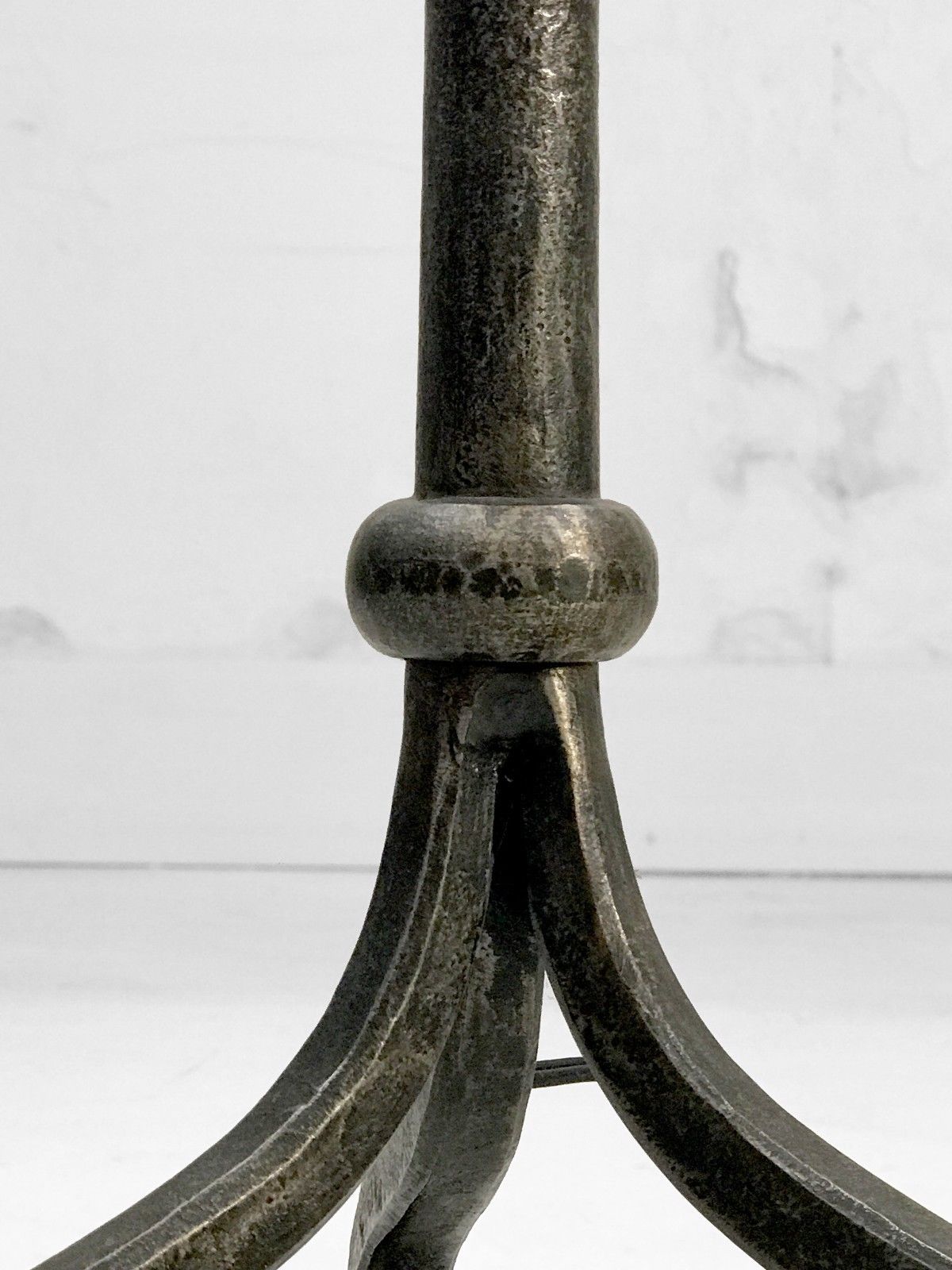Wrought iron tripod table lamp