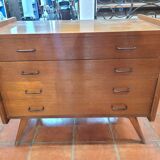 Vintage oak chest of drawers from the 60s