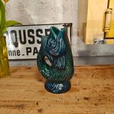Pichet poisson en porcelaine estampillée vintage
