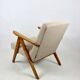 Vintage armchair B-310 VAR beige structural boucle 1970s - 2 pieces available - light wood