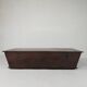 Antique oak chest, trough, blanket chest, 19th century