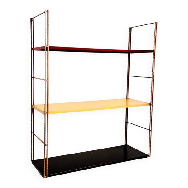 Étagère string en métal vintage, vers 1960