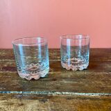 Marguerite vintage whisky glasses duo