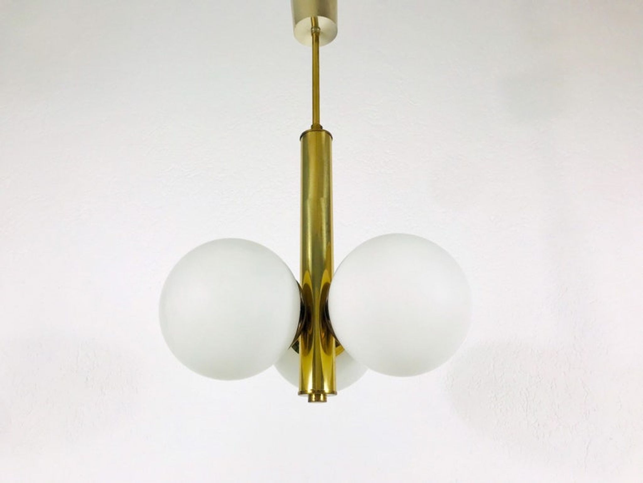 Suspension en laiton de Kaiser, Allemagne, années 60