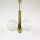 Brass pendant lamp by Kaiser, Germany, 60s