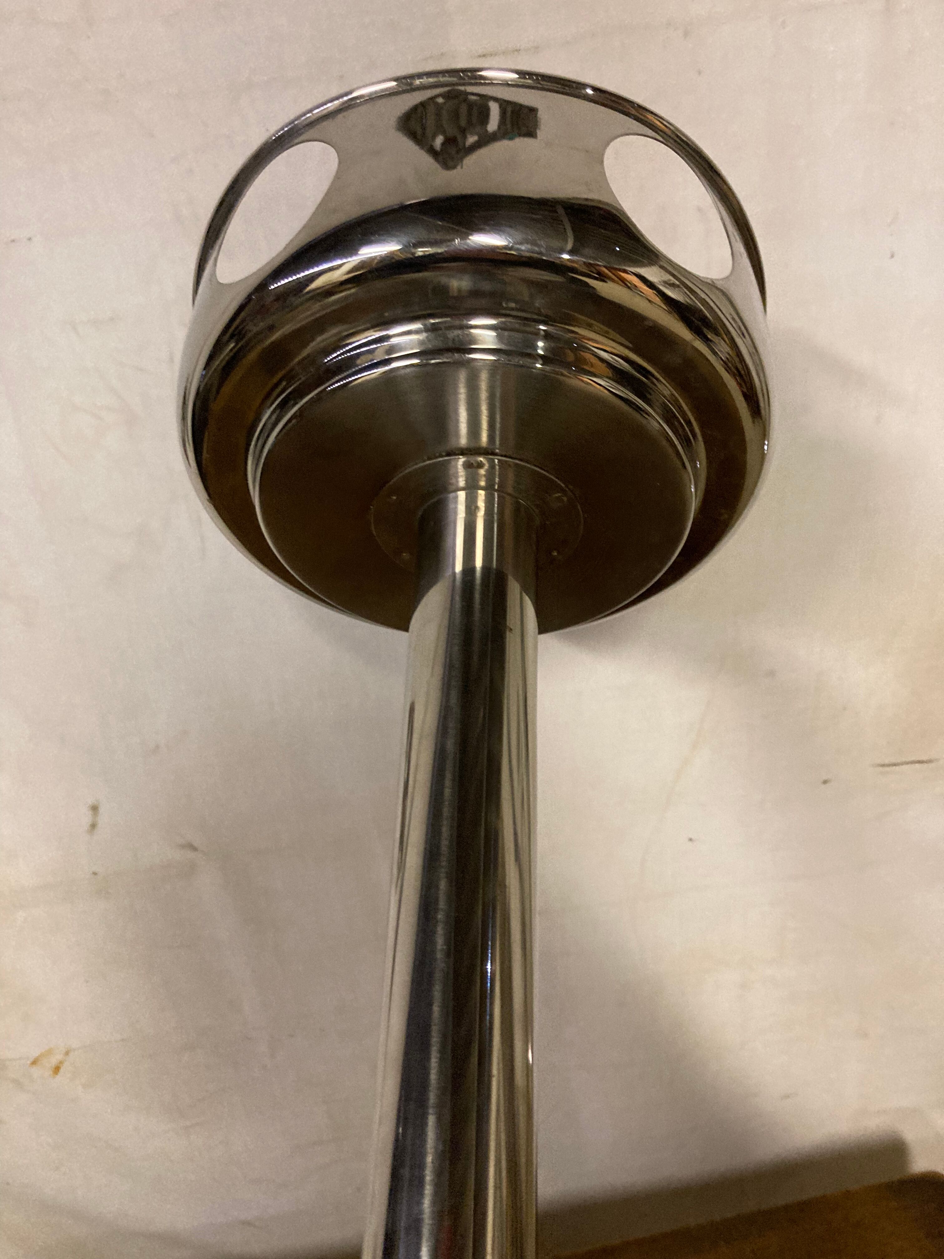 Champagne chrome metal bucket holder