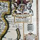 Hantshire Described and Devided, Reproduction of Map of County Hampshire by John Speed (1552-1629)