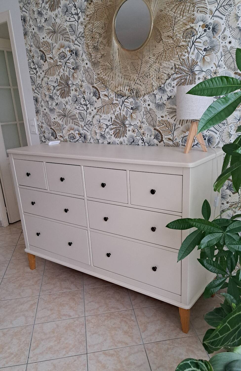 Large Rød Sødgren linen chest of drawers