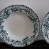 4 assiettes creuses Terre de Fer modèle Guadeloupe Saint Amand