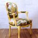 Fauteuil vintage style Louis XV