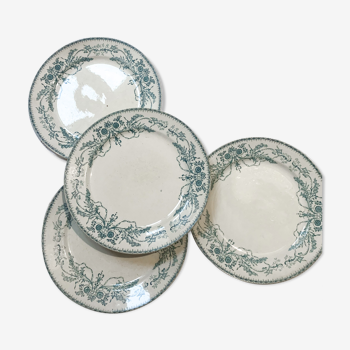 4 assiettes plates