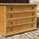 Rattan chest of drawers by Dal Vera Italy 1970