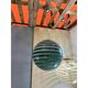 Italian Glass Swirling Multicolors Pendant Sphere