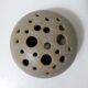 Old stoneware flower pick vintage design signed ball vase