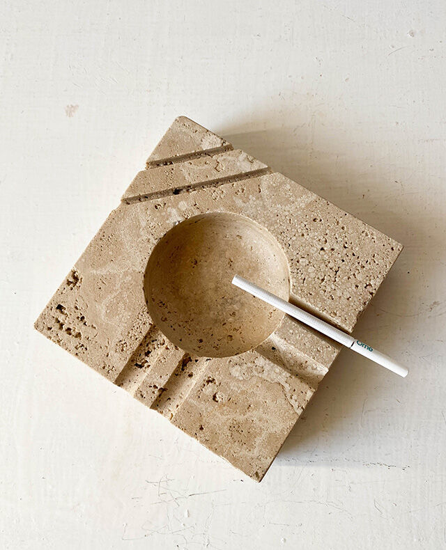 Travertine ashtray 1970