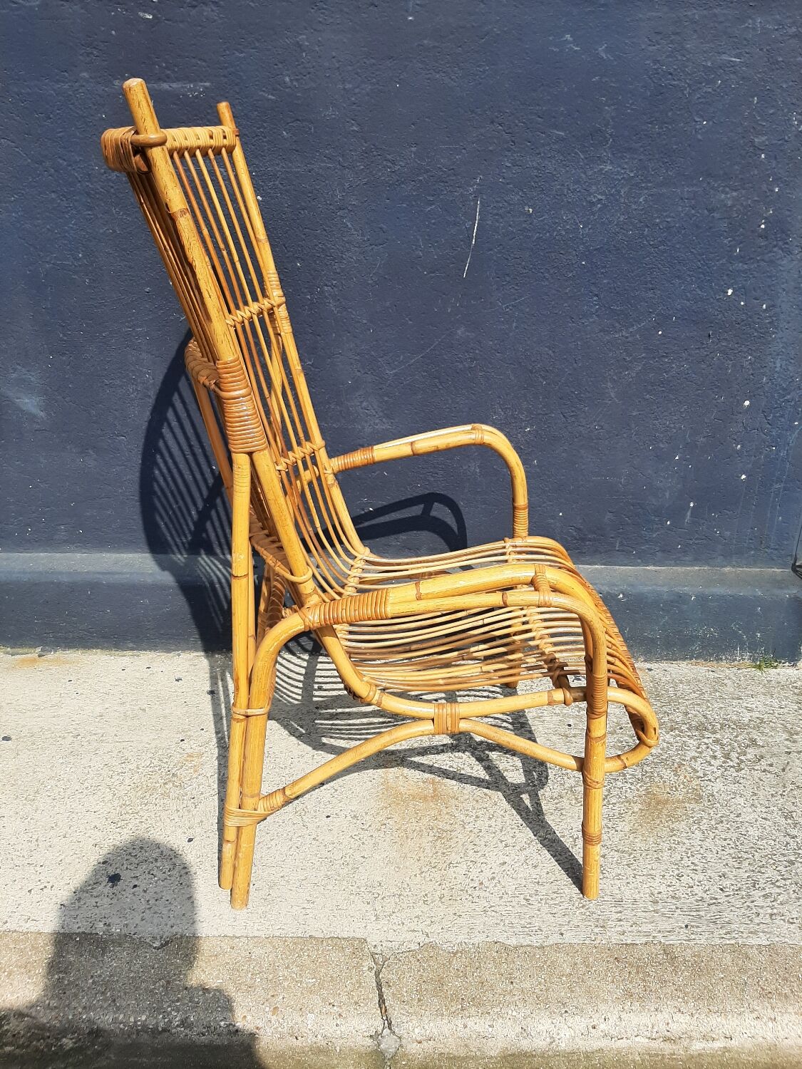 Rattan armchair