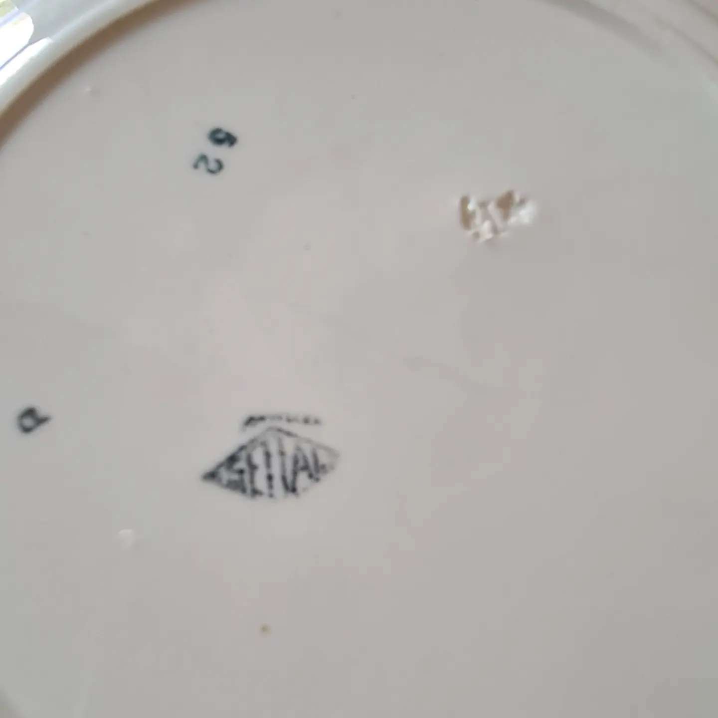 4 flat plates Faience from Lunéville