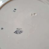 4 flat plates Faience from Lunéville