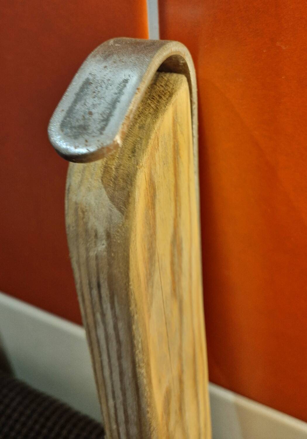 Vintage pine towel rack shelf ladder
