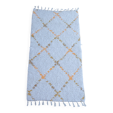 Tapis artisanal en coton recyclé - Reversible - Jaune