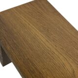 Vintage wall shelve rack bookshelf in oak wood minimalist