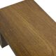 Vintage wall shelve rack bookshelf in oak wood minimalist