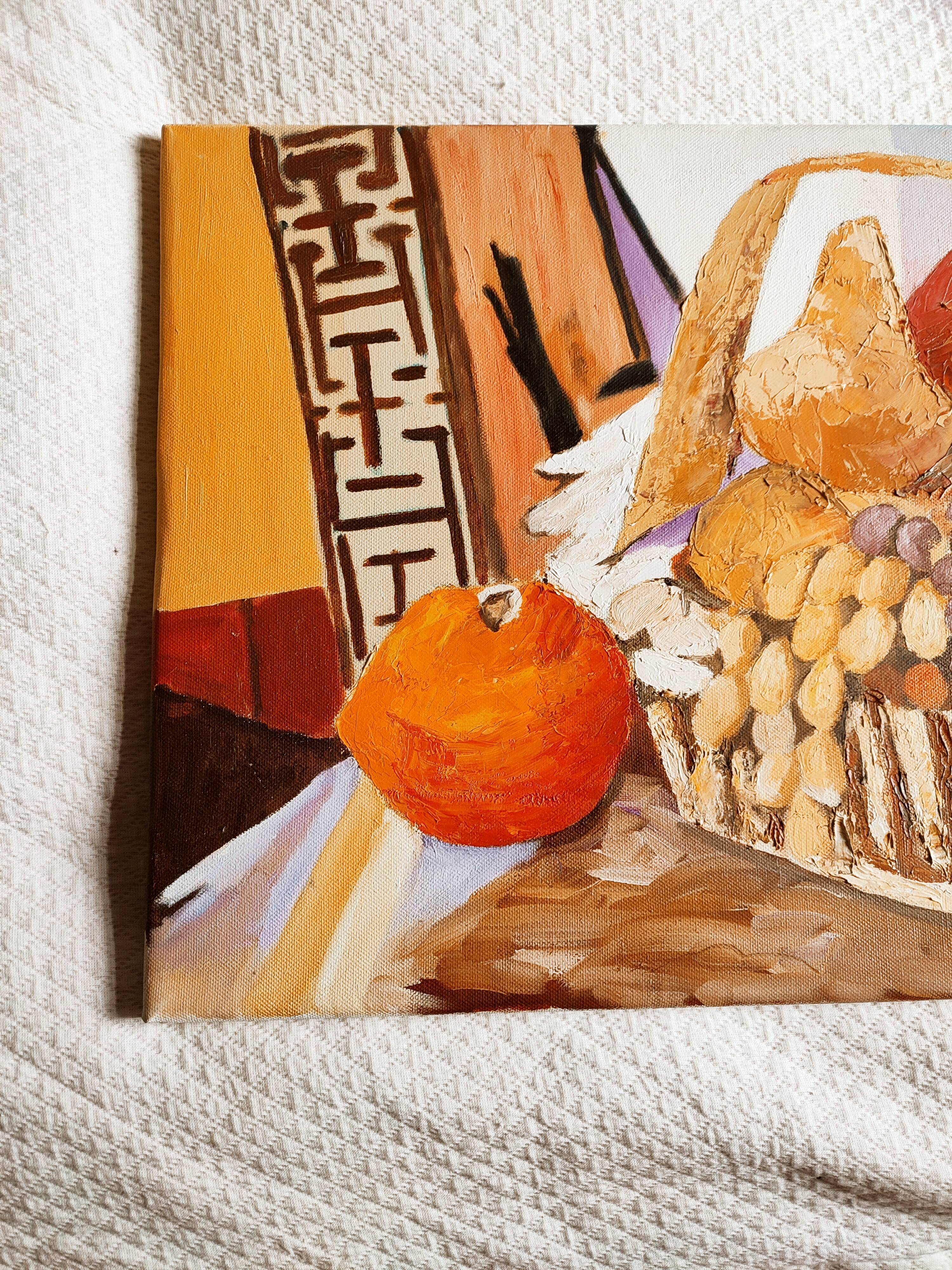 Contemporary still life, acrylic on canvas