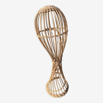 Rattan hat holder