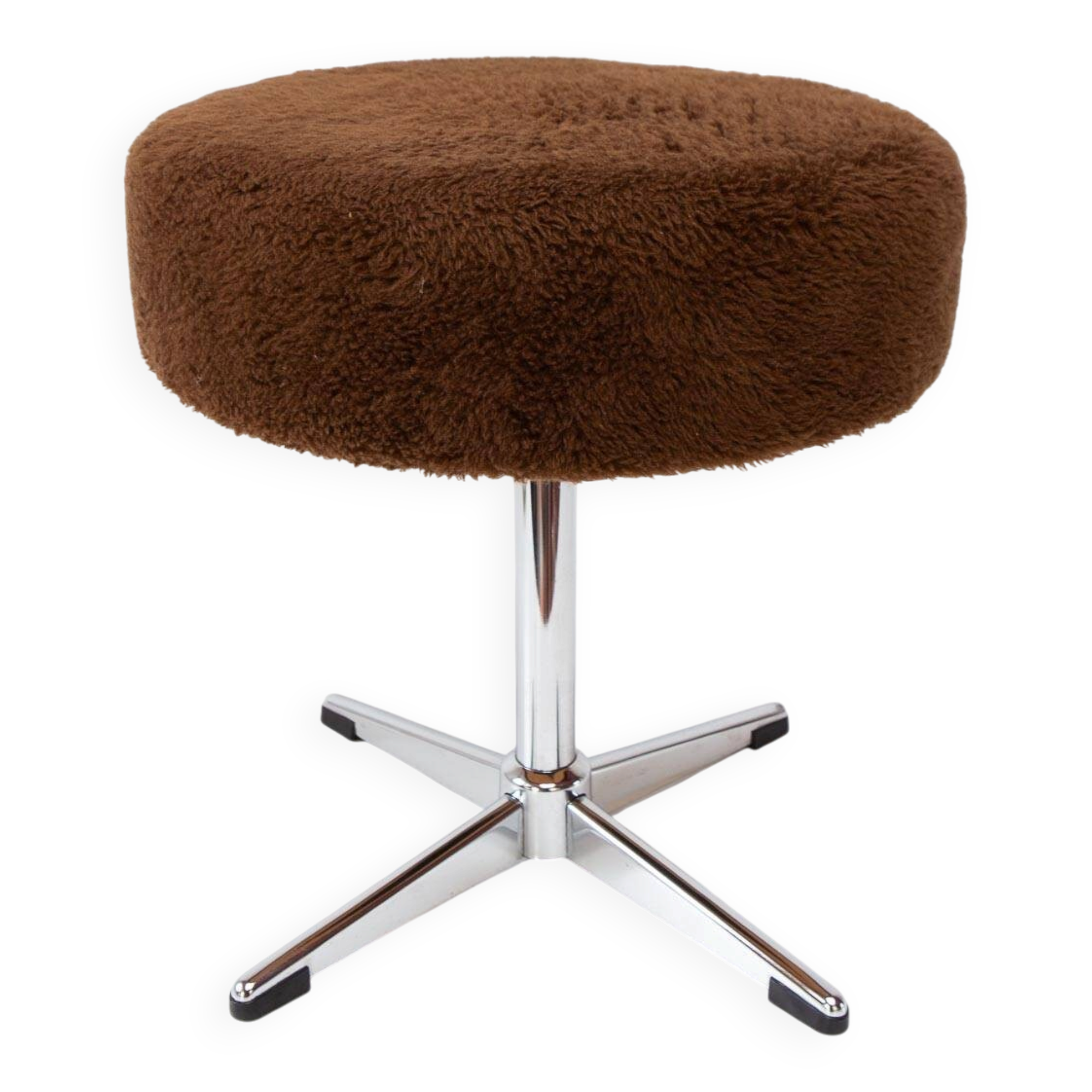 Chrome steel stool from around 1970.