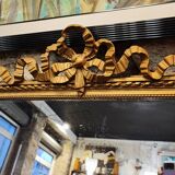 Large gilded mirror with ribbon – Napoleon III period – 136 cm