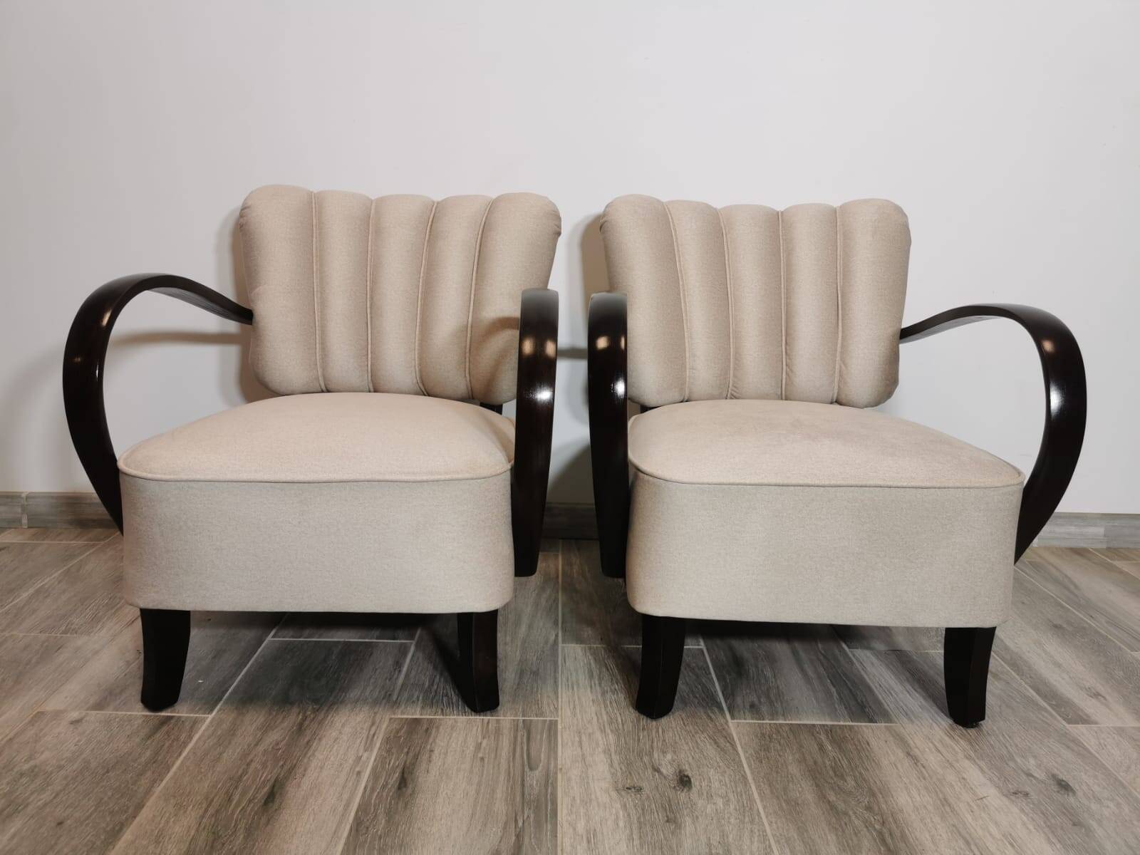 Armchairs by Jindřich Halabala, 1950s, Set of 2