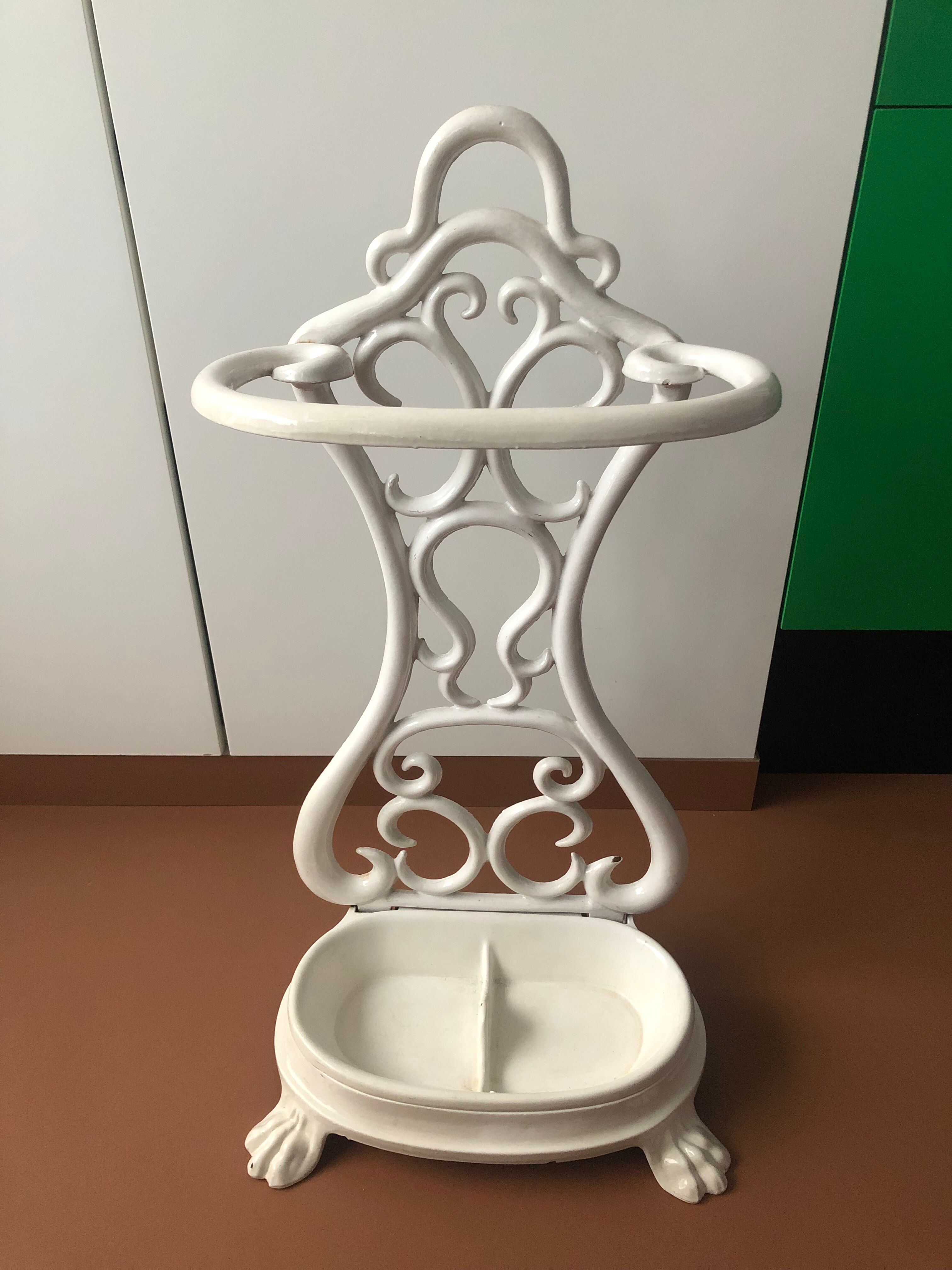 Old cast iron umbrella holder
