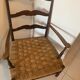 Provencal armchair fireplace corner