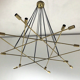 Chandelier 16 lights brass