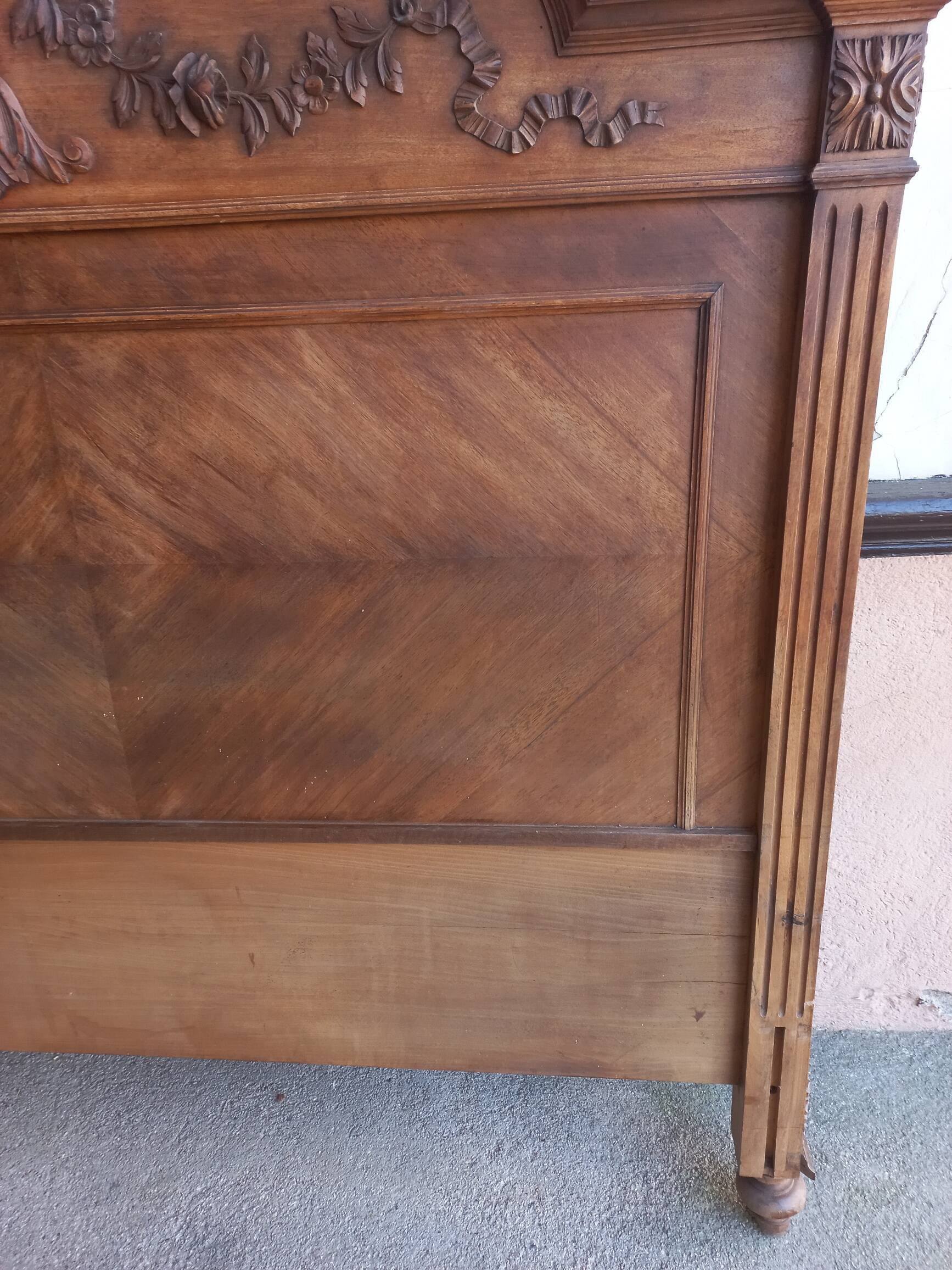 Louis XVI style wooden headboard