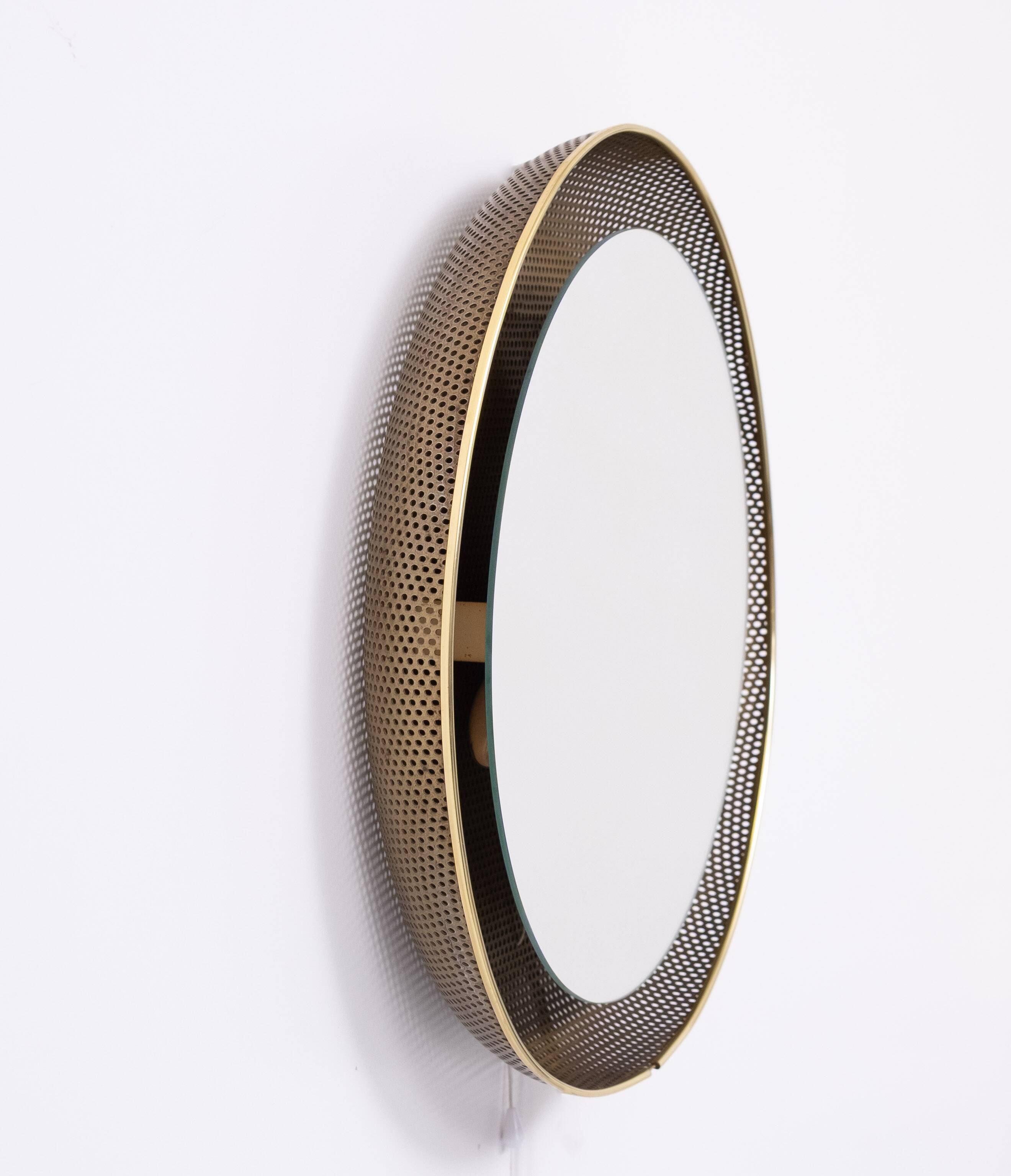 Back cover mirror by Mathieu Matégot for Artimeta, 1950s.