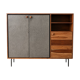 Acacia wood sideboard