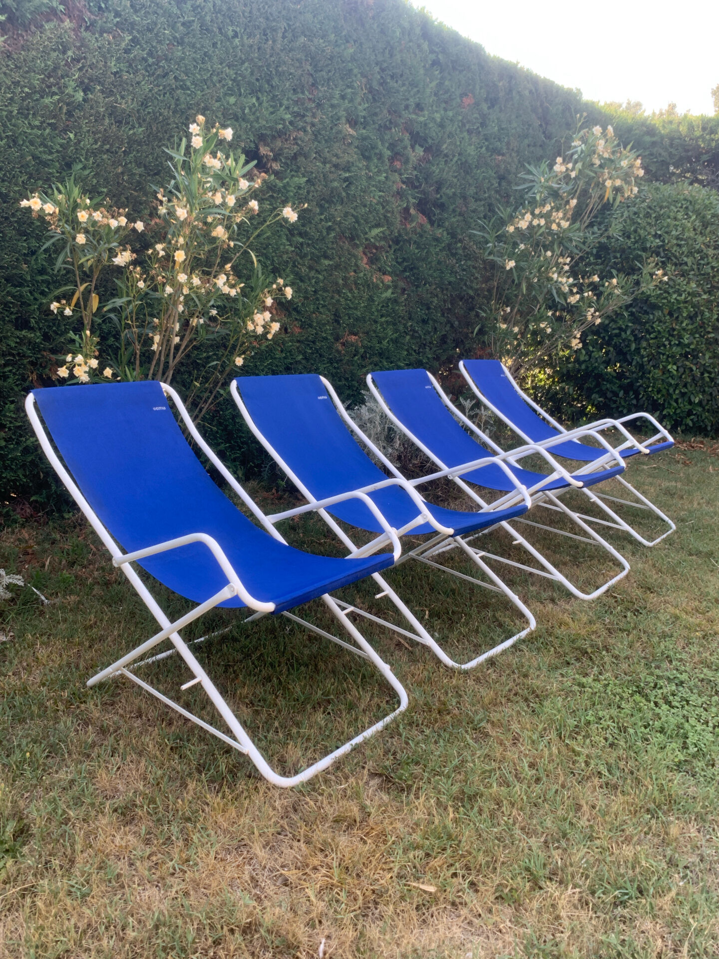 Lot de 4 transats pliants EMU