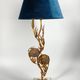 Sculptural lamp in gilded brass and geodes, 1970s
