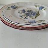Trio of plates with rooster - Eastern earthenware
