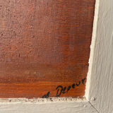 Bouquet of flowers signed old painting